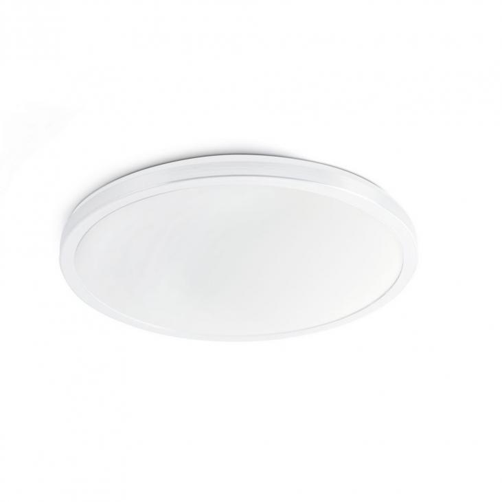 AMI : plafonnier LED en aluminium blanc 15W blanc chaud