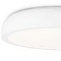 COCOTTE : plafonnier LED en métal blanc mat ou noir brillant 42W blanc chaud D=55cm
