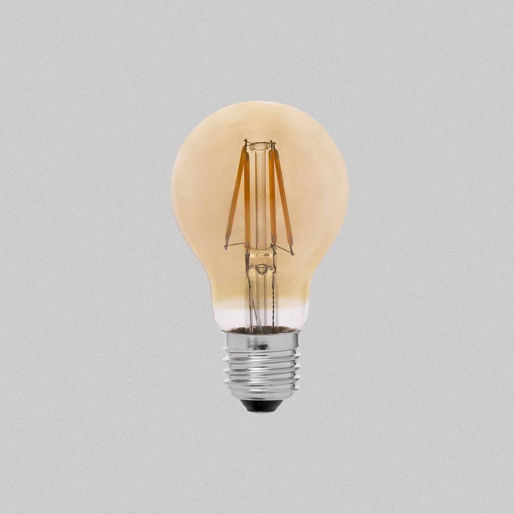 Lampe déco AMBER P60 E27 3,5W ambrée - ARIC SA