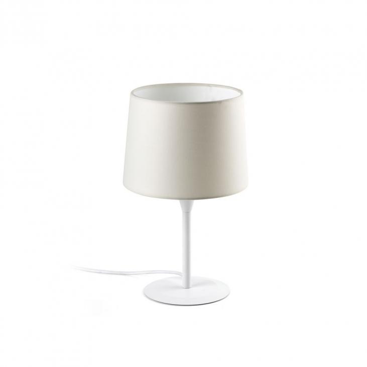 FARO 64316-02 Lampe de table blanche et beige CONGA 
