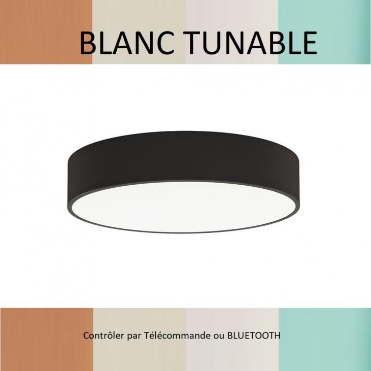 3453/40 Plafonnier intérieur noir texturé ISIA TUNABLE WHITE