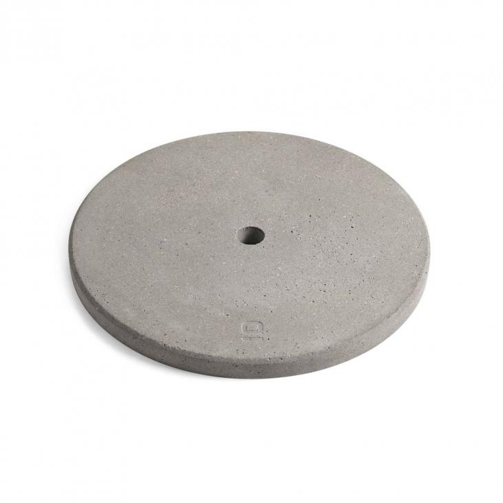 FARO 71609 Base ronde en ciment pour lampadaire/lampe de table extérieur grise HUE 