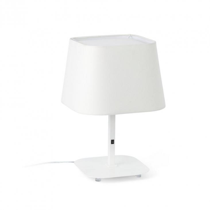 Lampe de table décorative collection SWEET avec abat jour blanc (FARO 29954)