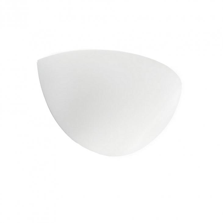 SNOW :  Applique lumineuse en plâtre blanc pour lampe E14 (FARO 63285)
