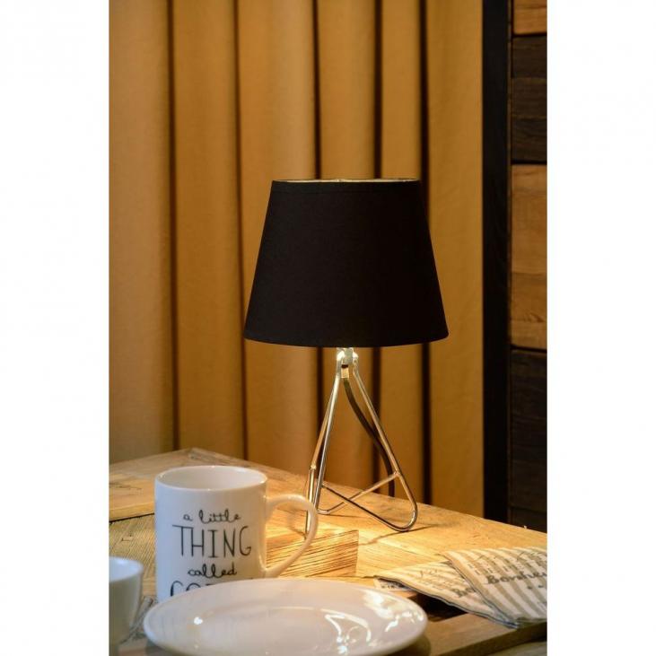 LUCIDE 47500/81/11 Lampe de table intérieur chromée GITTA