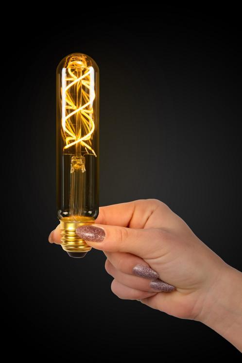 LUCIDE 49035/04/62 Ampoule filament ambrée 4W E27 2200°K LED BULB TWILIGHT SENSOR