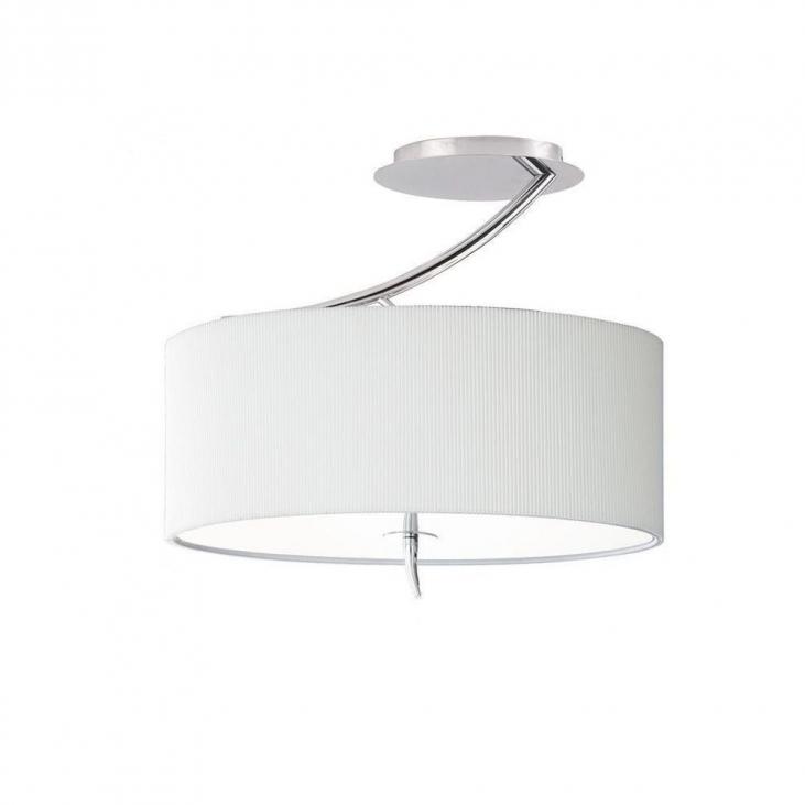 MANTRA 1132 Lampe semi-plafond intérieur chromée, blanche et sablée EVE