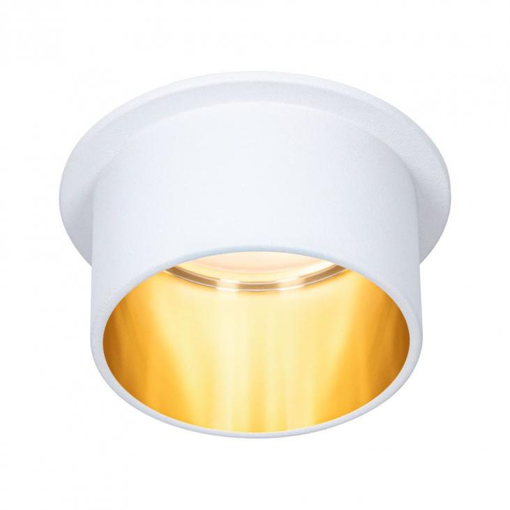 PAULMANN 93380 Spot encastré LED couleur blanc dépoli, doré GIL