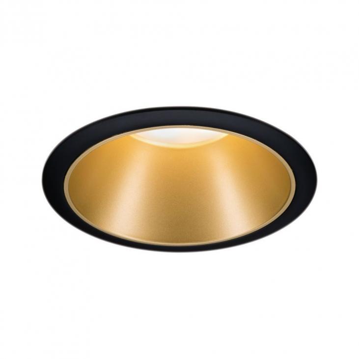 PAULMANN 93403 Spot encastré LED couleur noir, doré mat COLE
