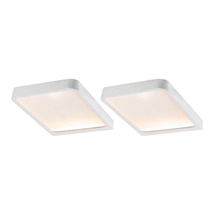 PAULMANN 93583 Kit de 2 éclairage sous-meubles LED couleur blanc dépoli VANE
