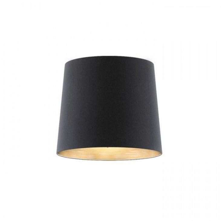 RENDL R11372 Abat-jour pour lampadaire couleur noir et feuille de cuivre CONNY