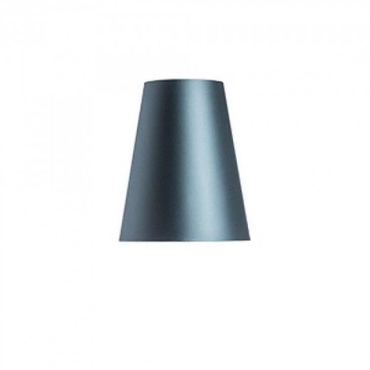RENDL R11580 Abat-jour pour lampe de table couleur bleu pétrole et argenté CONNY
