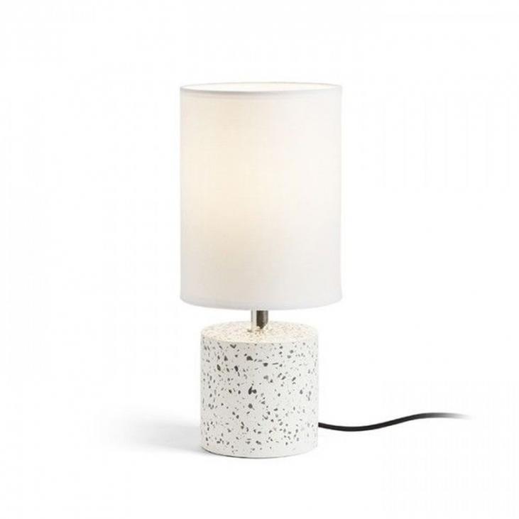 RENDL R13294 Lampe de table couleur blanc décor terazzo CAMINO