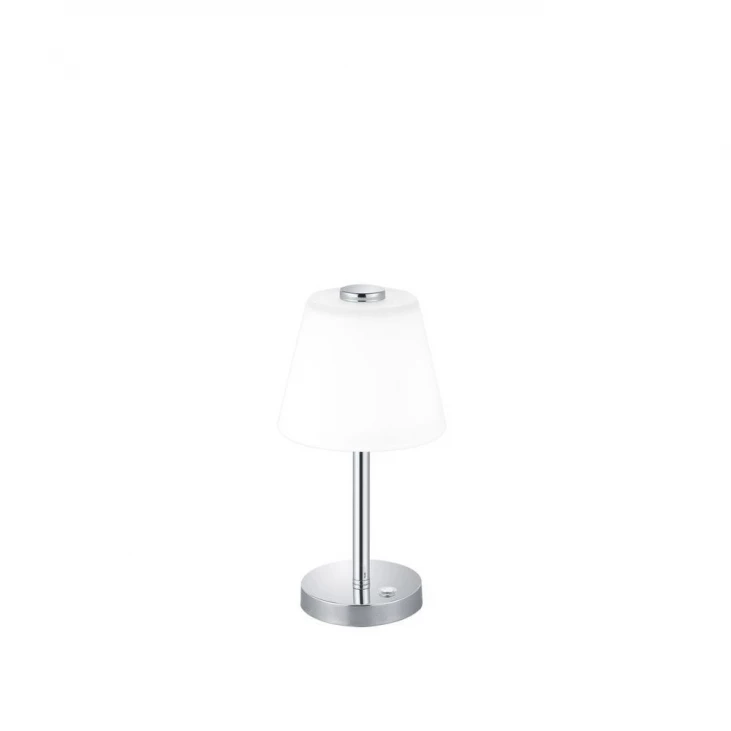 TRIO 525490106 Lampe de table intérieur chromée et blanche EMERALD