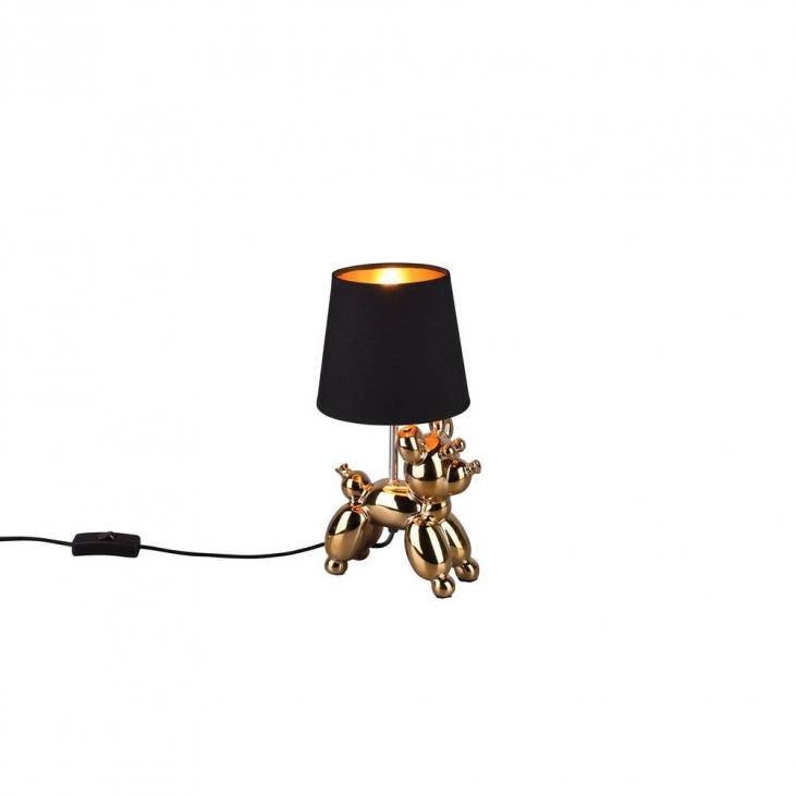 TRIO R50241079 Lampe de table dorée et noire BELLO