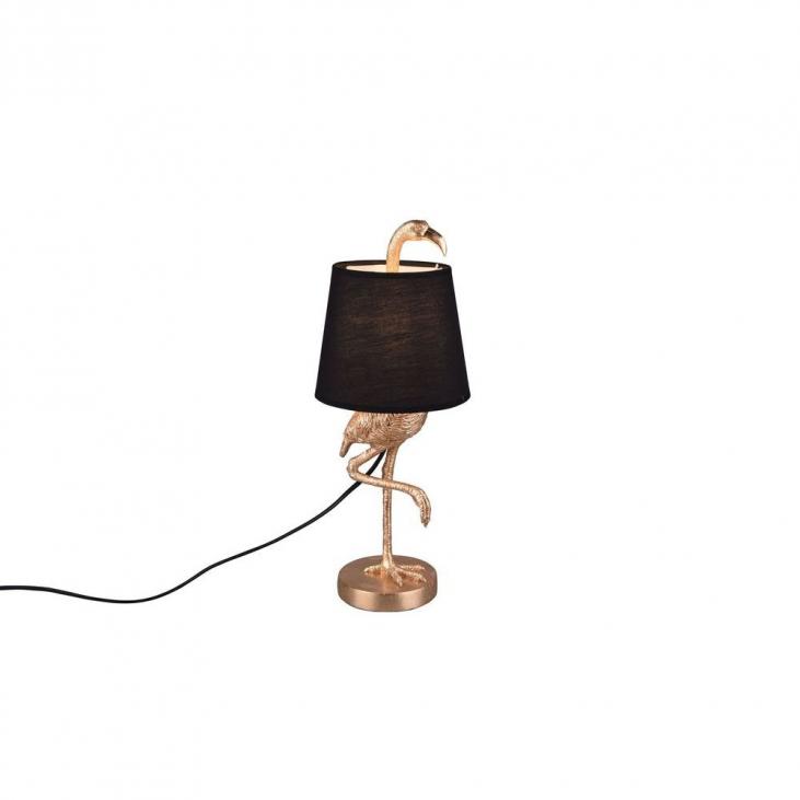 TRIO R50251079 Lampe de table dorée et noire LOLA
