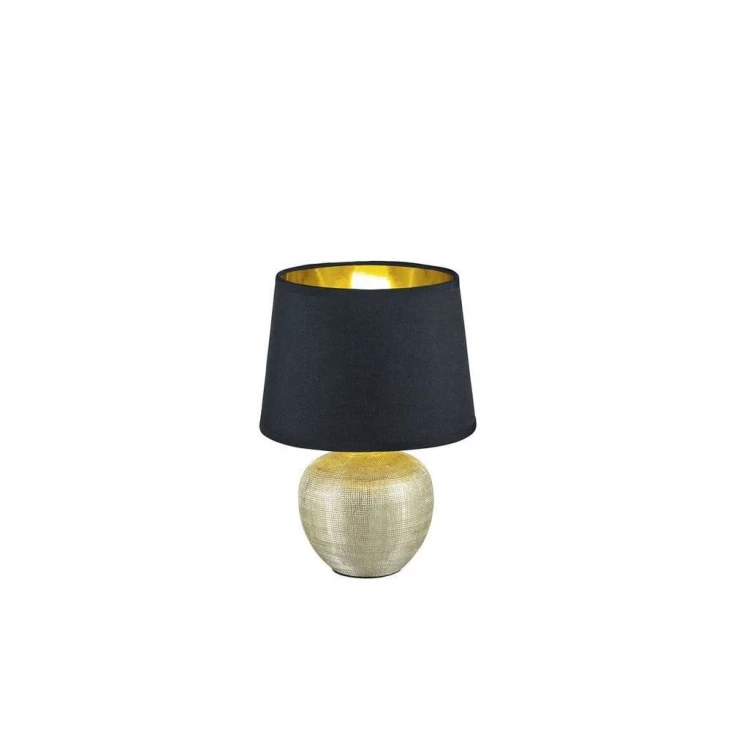 TRIO R50621079 Lampe de table intérieur dorée et noir LUXOR