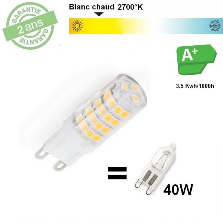 Ampoule LED G9 3,5W 2700°K 350 lm