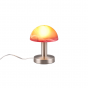TRIO 599100118 Lampe de table nickel et orange FYNN II
