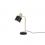 TRIO R51041080 Lampe de table noire et dorée ADAM