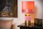 LUCIDE 10500/81/66 Lampe de table intérieur rose et dorée mat / laiton EXTRAVAGANZA FRIZZLE
