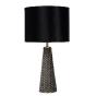 LUCIDE 10501/81/30 Lampe de table intérieur noire et grise EXTRAVAGANZA VELVET
