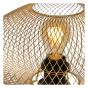 LUCIDE 21523/01/02 Lampe de table intérieur dorée mat / laiton et noire MESH