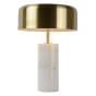 LUCIDE 34540/03/31 Lampe de table intérieur blanche et dorée MIRASOL
