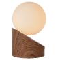 LUCIDE 45561/01/70 Lampe de table intérieur bois LEN détail