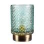 PAULEEN 48131 Lampe à poser mobile couleur turquoise, laiton MODERN GLAMOUR