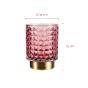 PAULEEN 48132 Lampe à poser mobile couleur rose, laiton CUTE GLAMOUR côtes