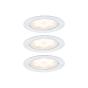 PAULMANN 93554 Kit de 3 éclairages encastrés LED pour meubles couleur blanc 