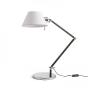 RENDL R13283 Lampe de table couleur blanc et noir chrome MONTANA