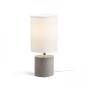 RENDL R13295 Lampe de table couleur blanc ciment CAMINO