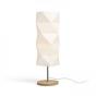 RENDL R13320 Lampe de table couleur blanc et bois et chrome ZUMBA