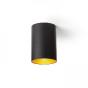 RENDL R13501 Plafonnier couleur noir et jaune or CONNOR