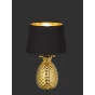 TRIO R50431079 Lampe de table intérieur dorée et noire PINEAPPLE