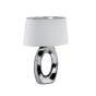 TRIO R50521089 Lampe de table intérieur argentée et blanche TABA