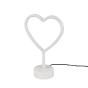 TRIO R55210101 Lampe de table intérieur blanche HEART