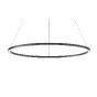 ZERO DIRECT : Suspension en forme d'anneau éclairage direct Ø1535mm blanche ou noire