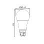 Ampoule LED standard E27 15W 2700°K 1521 lm dimmable cotes